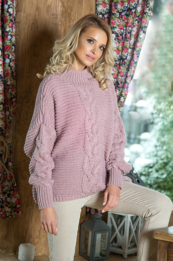 Fobya F612 свитер нежно-розовый