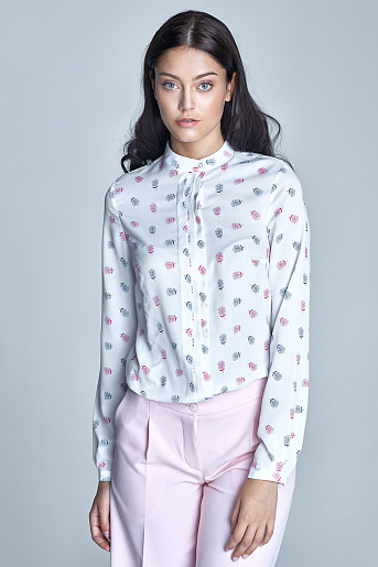 NIFE B67 блузка экрю/розовый