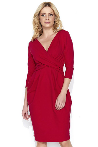 MAKADAMIA M463 платье красное