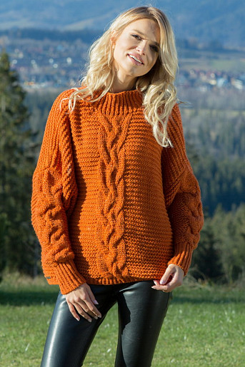 Fobya F612 свитер оранжевый