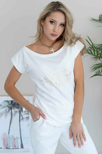 HAJDAN BL1136  белый блузка 