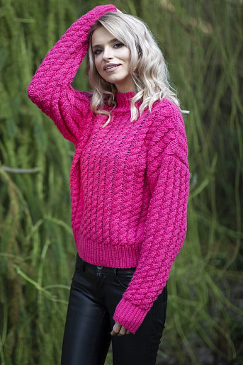 Fobya F591 свитер розовый